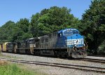 NS 4001 leads train 350-10 eastbound